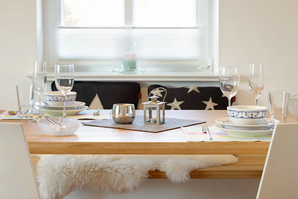 Ferienwohnung Sylt List Lister Westhof Esstisch