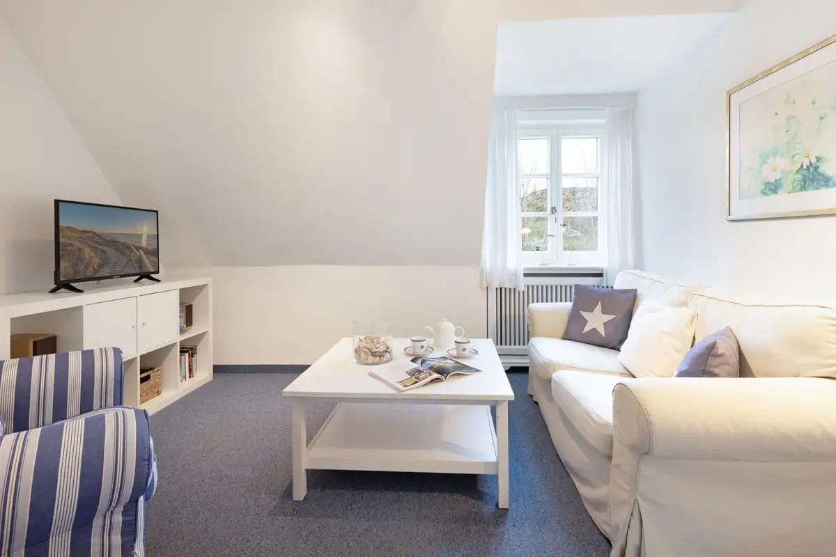 Ferienwohnung Sylt List Muschelsucher Wohnzimmer
