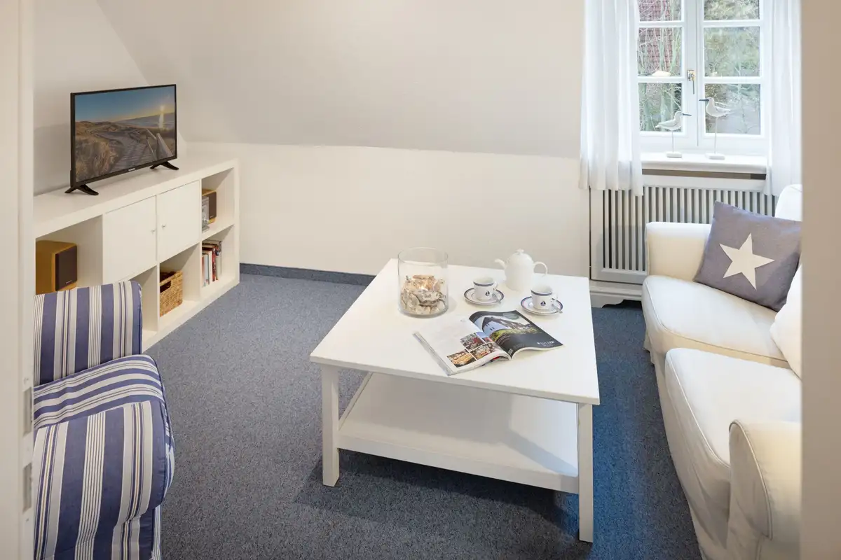 Ferienwohnung Sylt List Muschelsucher Wohnzimmer