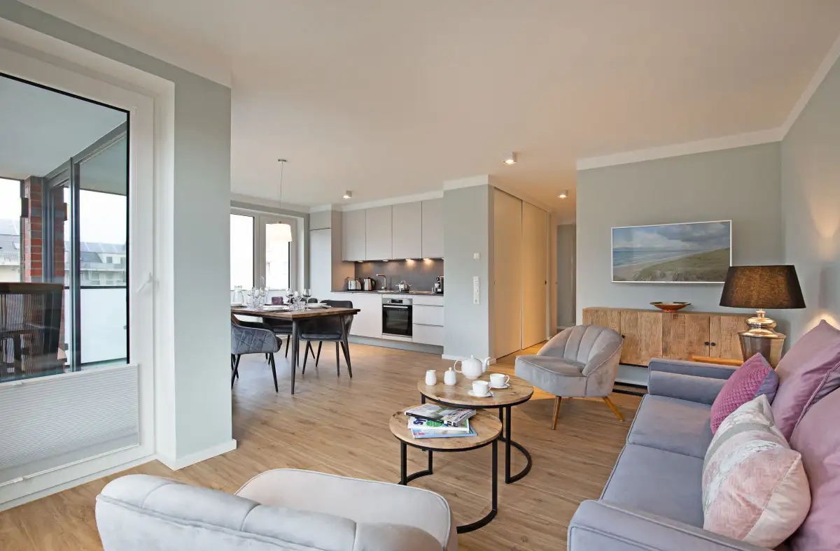 Ferienwohnung Sylt List Priel Wohnzimmer