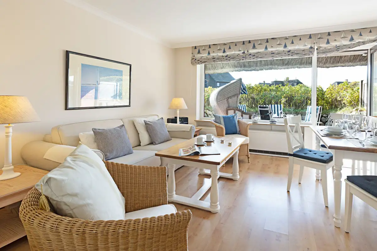Ferienwohnung Sylt List Rosennest Wohnzimmer