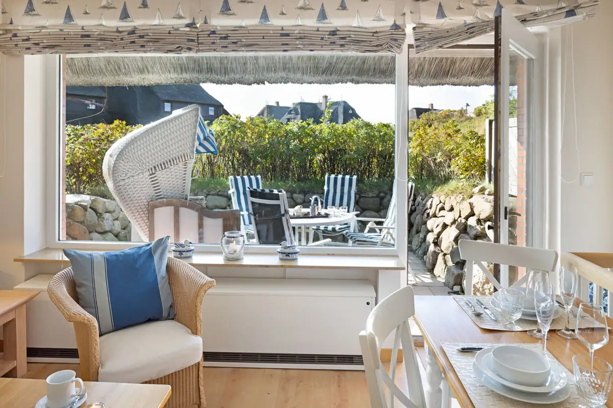 Ferienwohnung Sylt List Rosennest Wohnzimmer