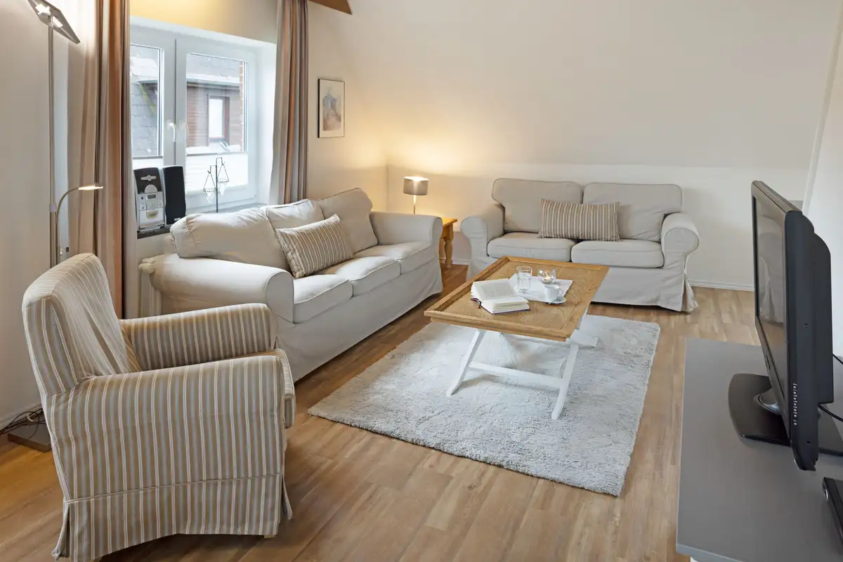 Ferienwohnung Sylt List Sonnenschein Wohnzimmer