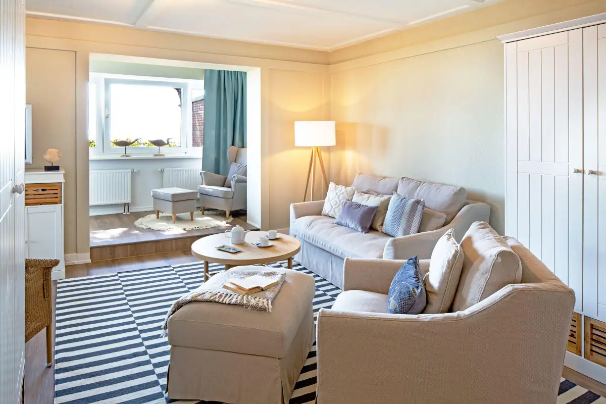Ferienwohnung Sylt List Strandauster Wohnzimmer