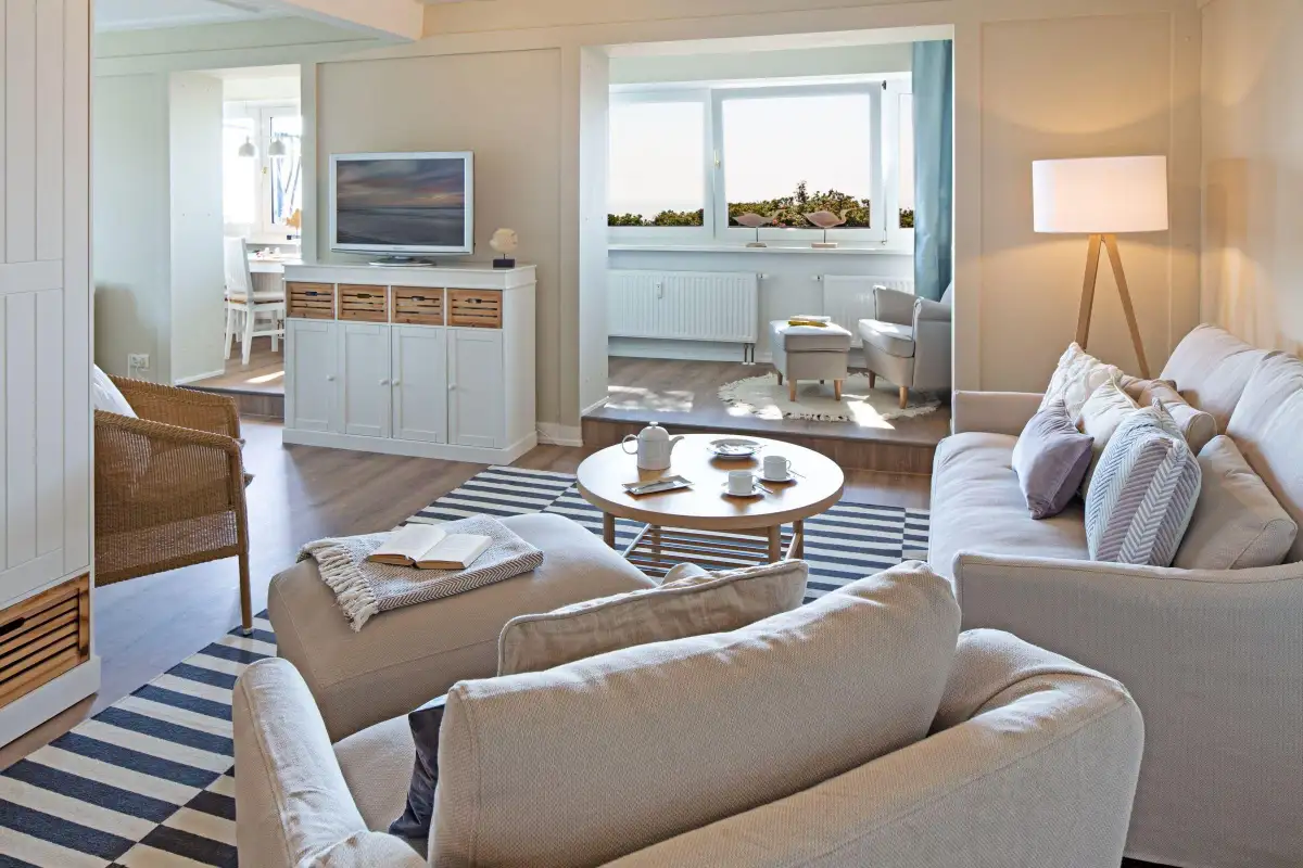 Ferienwohnung Sylt List Strandauster Wohnzimmer