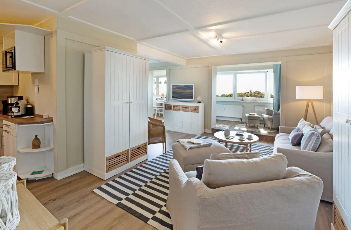 Ferienwohnung Sylt List Strandauster Wohnzimmer