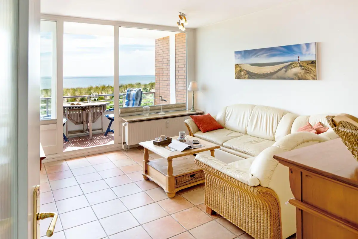 Ferienwohnung Sylt List Strandnest Wohnzimmer