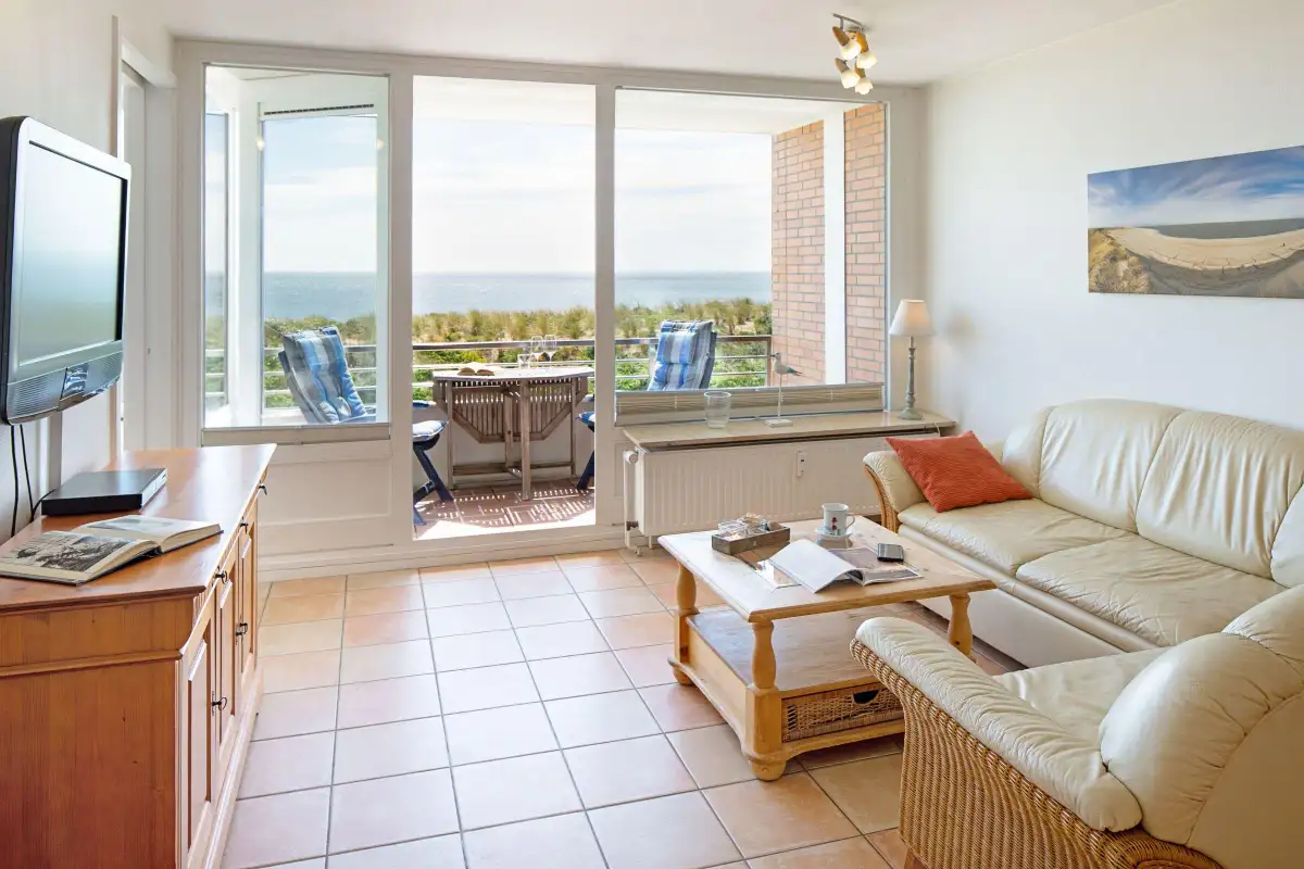 Ferienwohnung Sylt List Strandnest Wohnzimmer