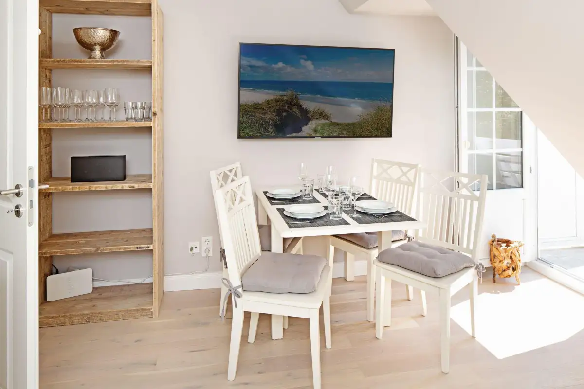 Ferienwohnung Sylt List Sylter Perle Esstisch