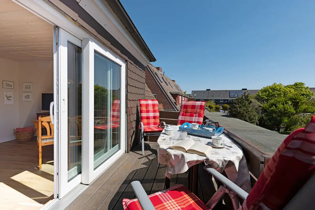 Ferienwohnung Sylt List Synni Balkon