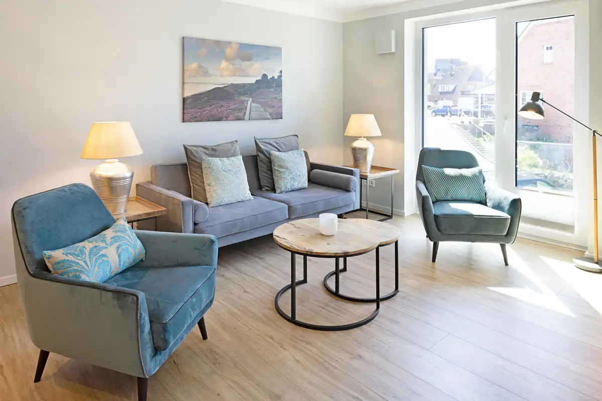 Ferienwohnung Sylt List Warft Wohnzimmer