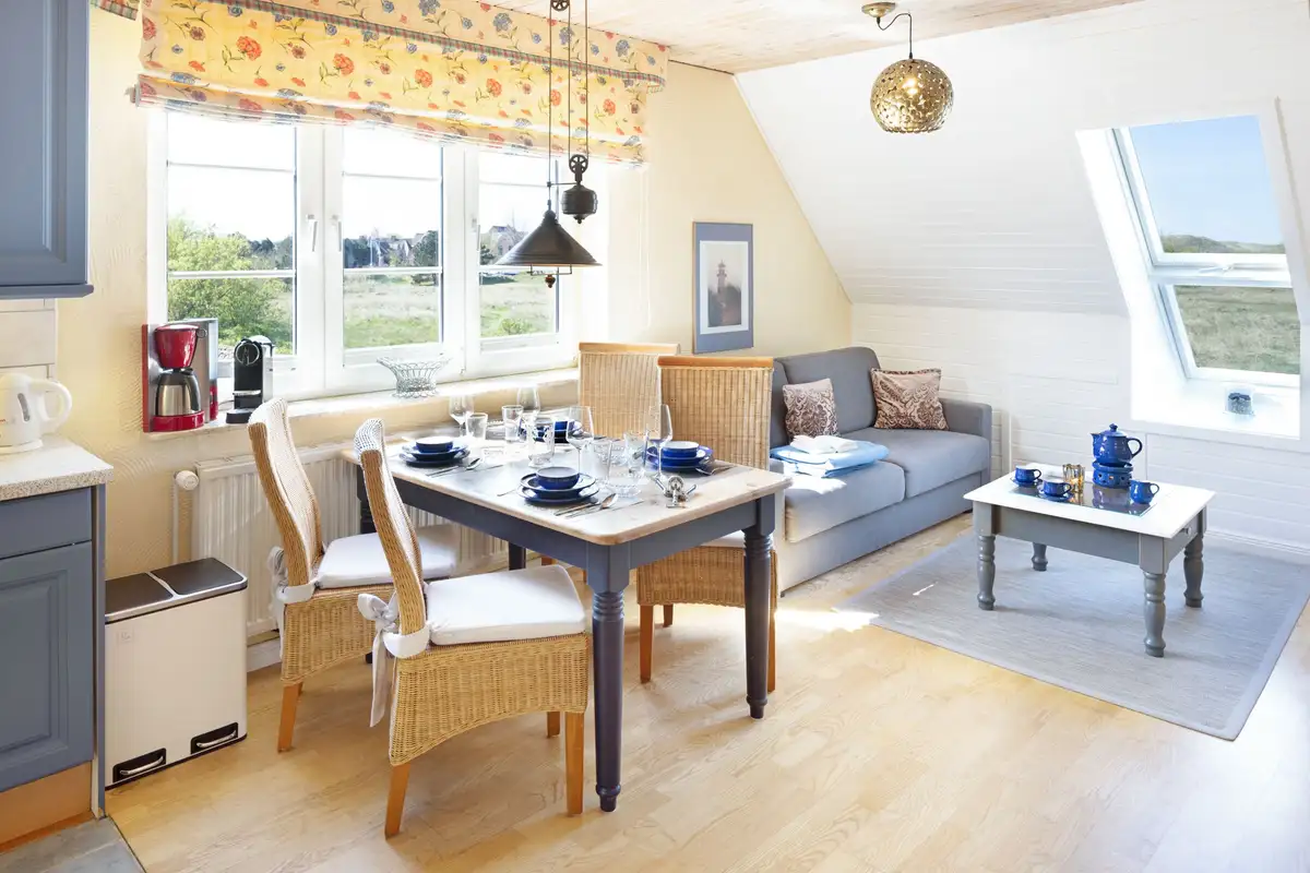Ferienwohnung Sylt List Wattkieker Wohnzimmer