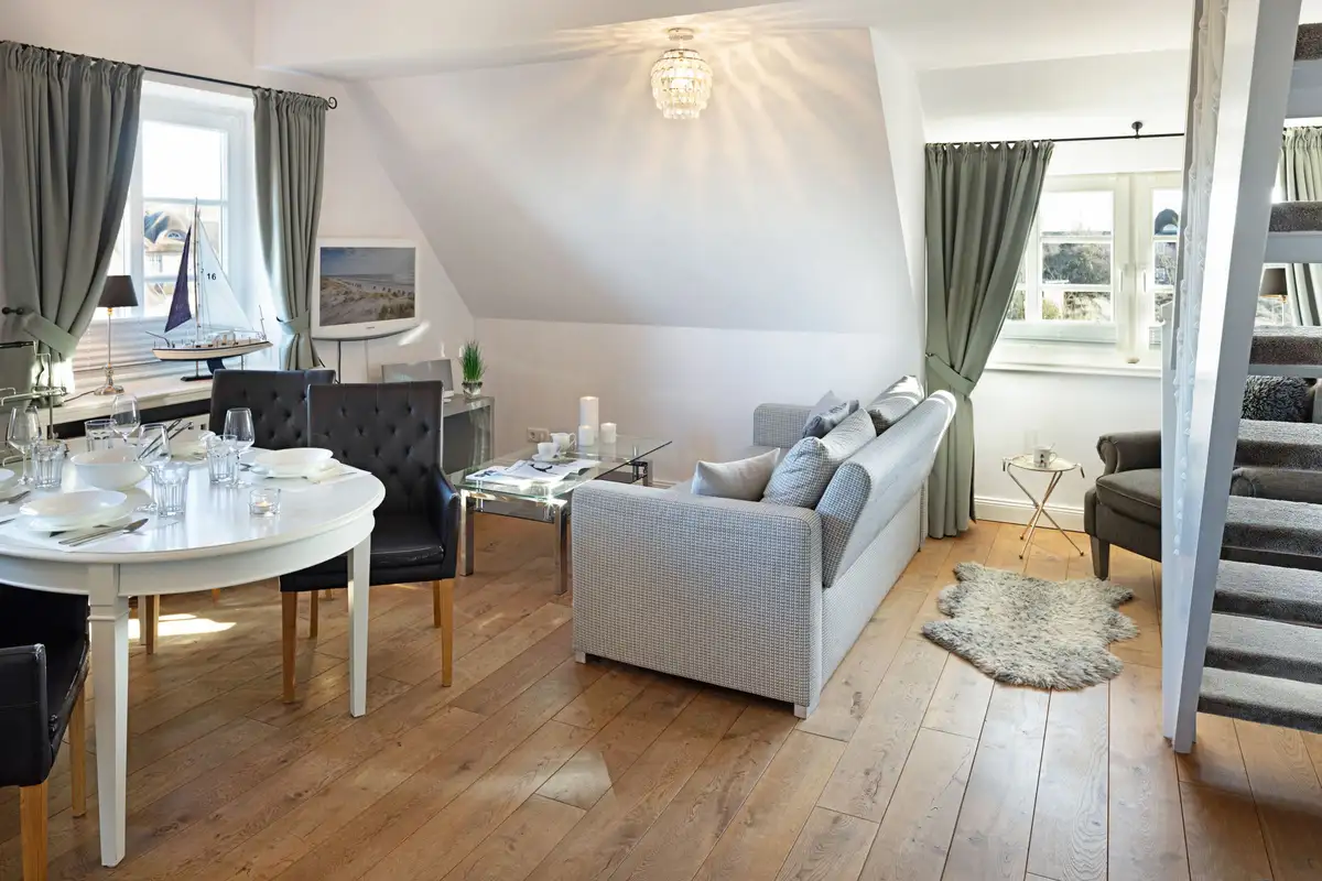 Ferienwohnung Sylt List Westend Wohnzimmer