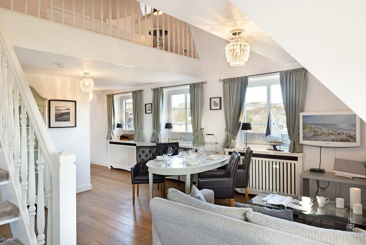 Ferienwohnung Sylt List Westend Wohnzimmer