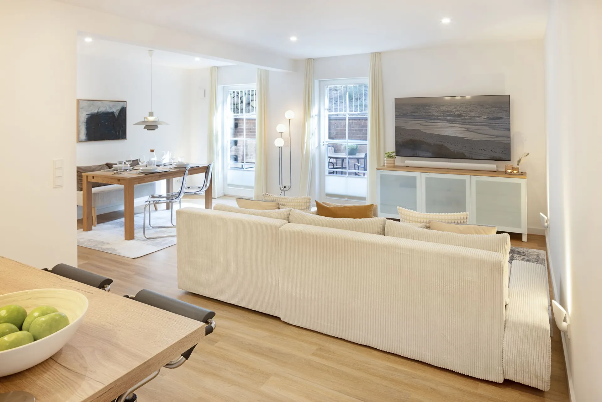Ferienwohnung Sylt List Cap Alma Wohnzimmer