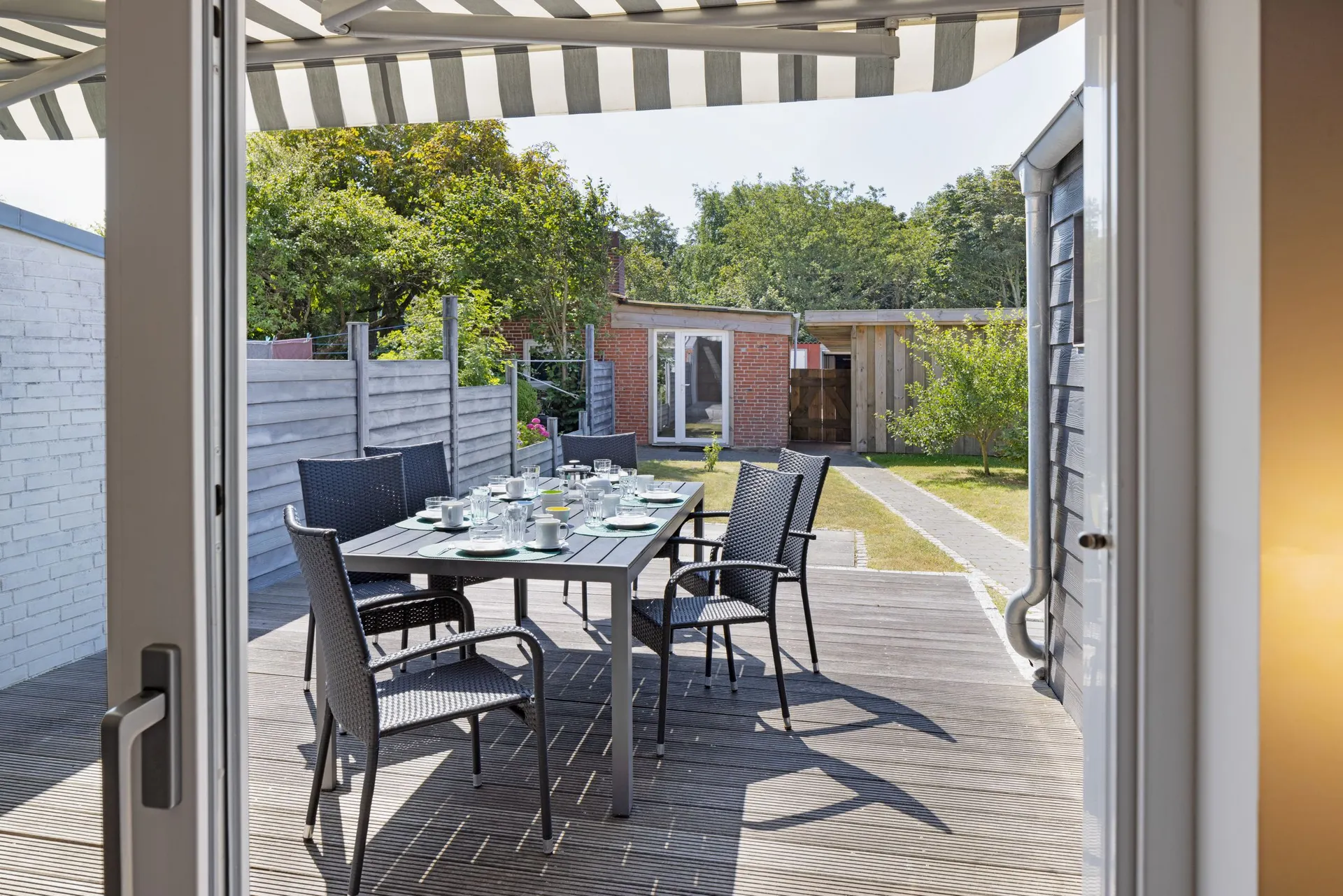 Ferienwohnung Sylt List Haus Captains Island Terrasse