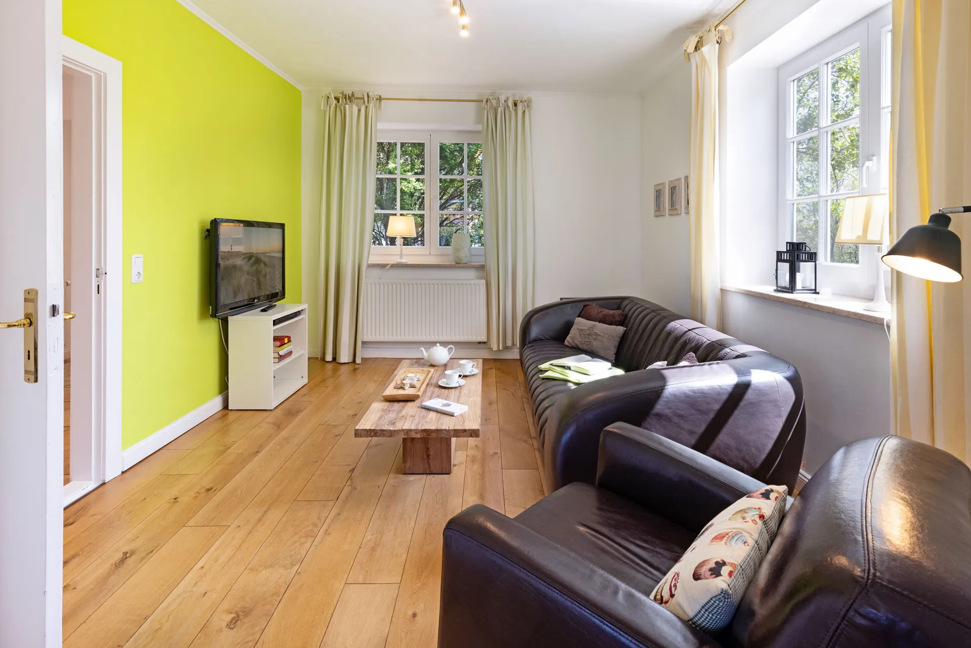 Ferienwohnung Sylt List Haus Frischwasser Wohnzimmer