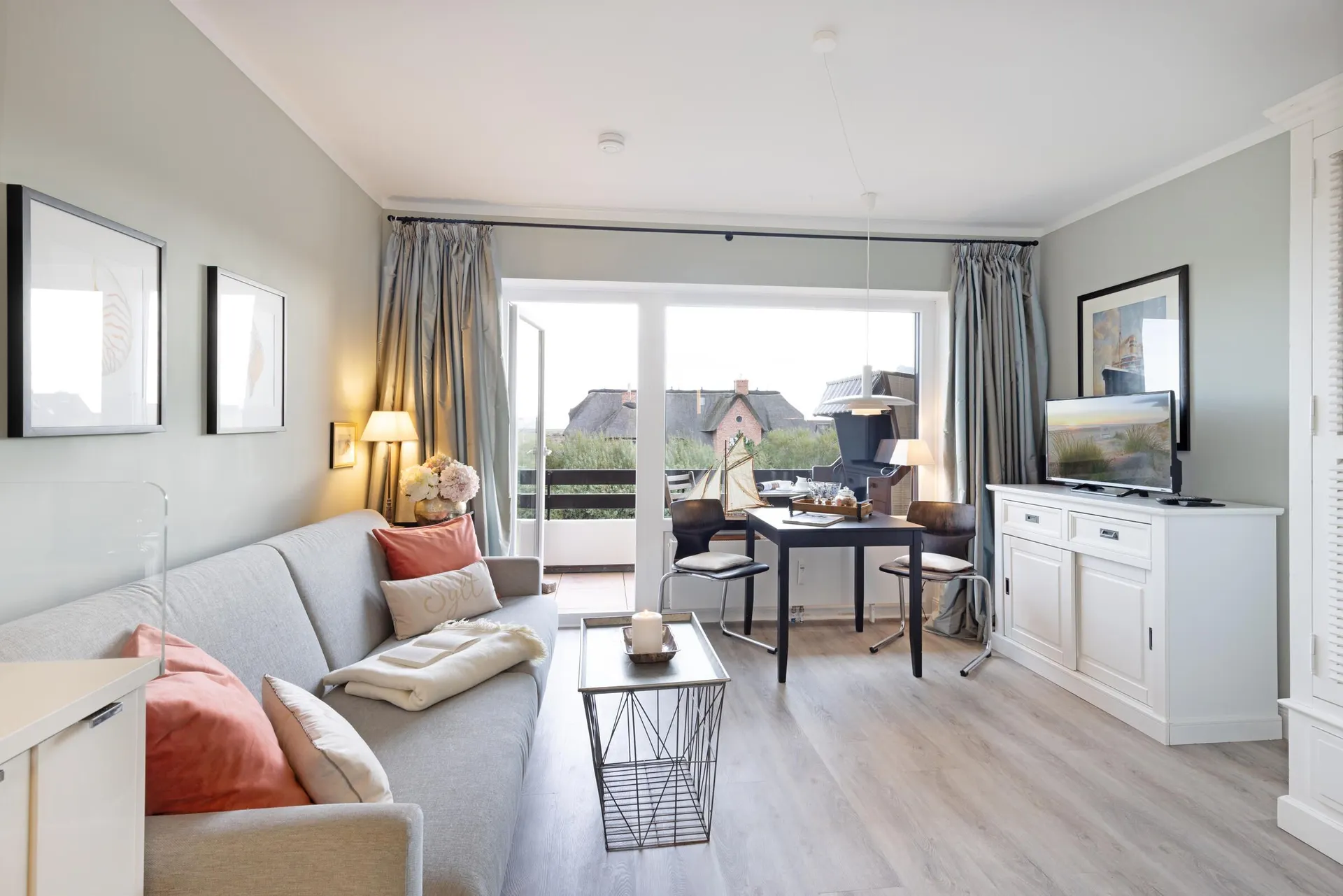 Ferienwohnung Sylt List Haus Lister Fenne Wohnzimmer