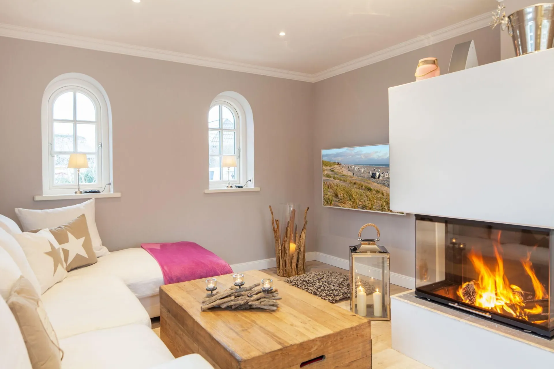 Ferienwohnung Sylt List Haus Syltalm Wohnzimmer