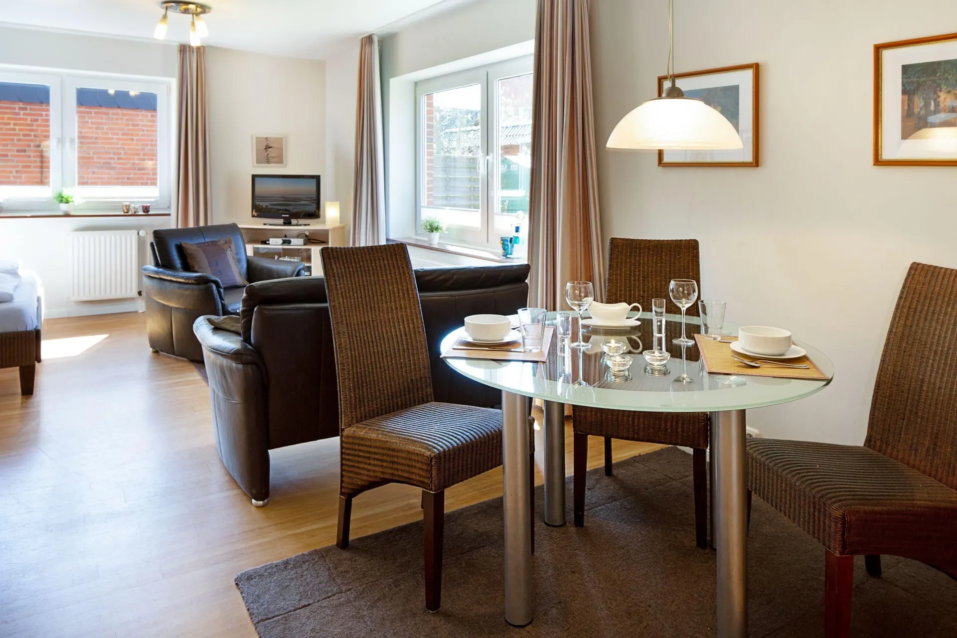 Ferienwohnung Sylt List Koje Esstisch