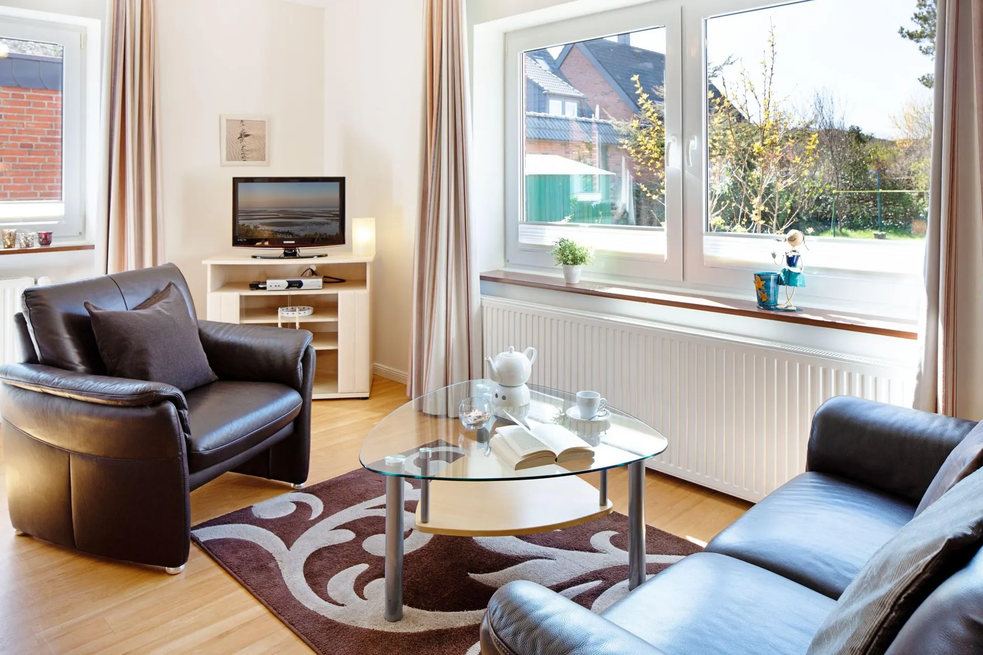 Ferienwohnung Sylt List Koje Wohnzimmer
