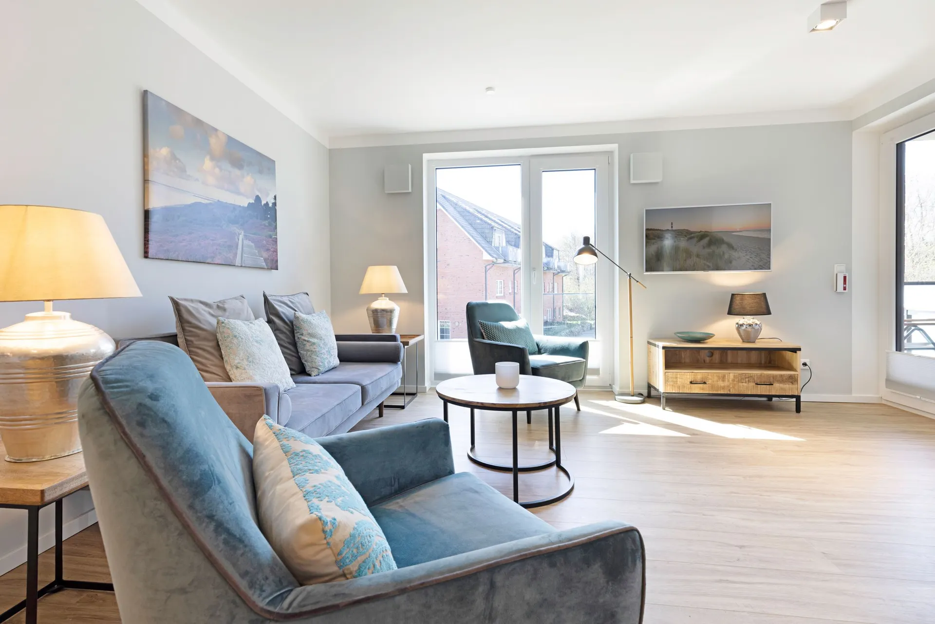 Ferienwohnung Sylt List Warft Wohnzimmer