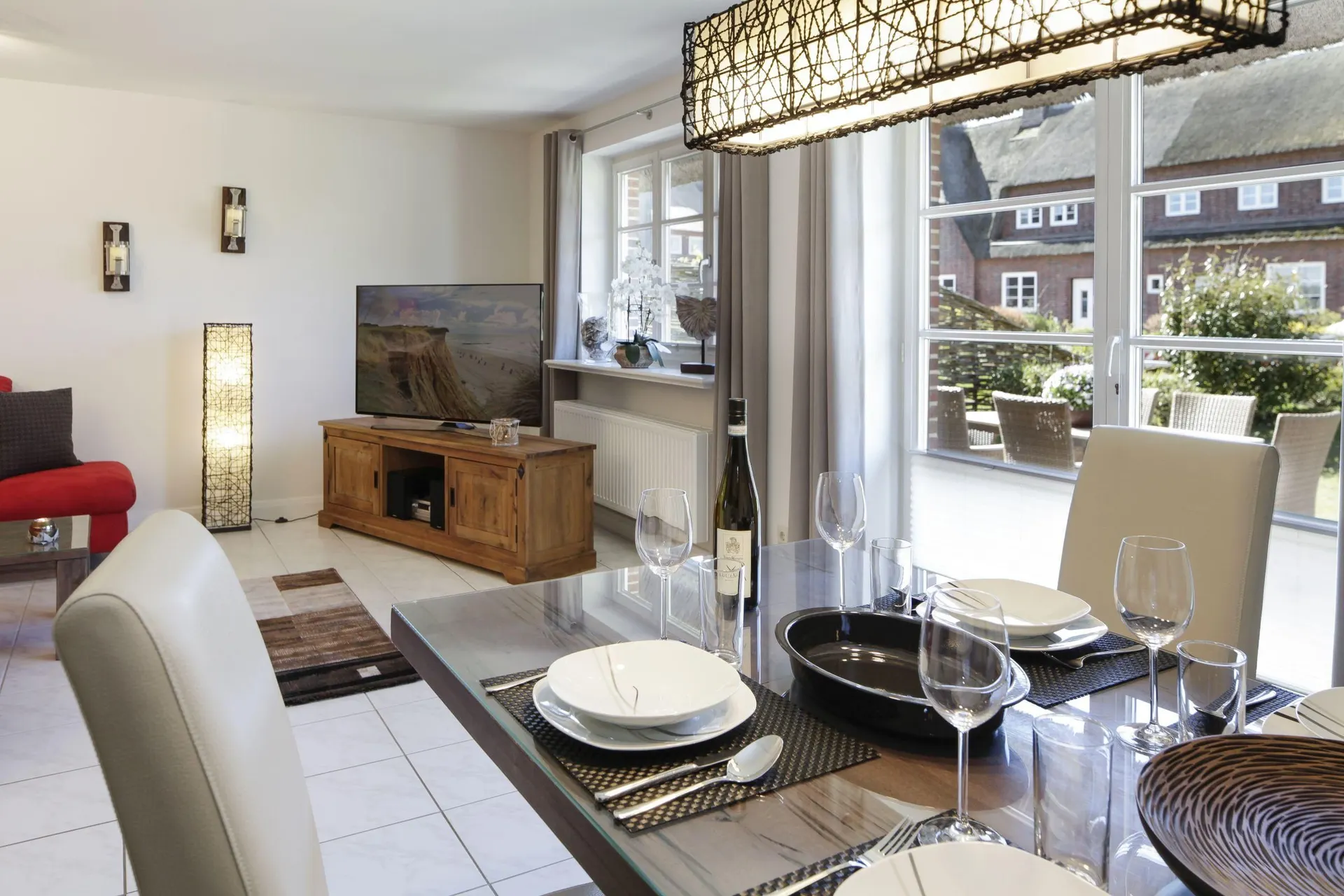 Ferienwohnung Sylt List Watt n Blick Esstisch